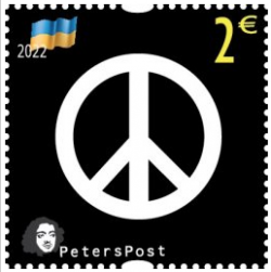 Финляндия 2022 Нет войне! 24.02.22 черный день в истории России. Помощь Украине. Марка