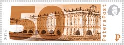 Peterspost. Первый стандартный выпуск, Санкт-Петербург, Зимний дворец, Государственный Эрмитаж, марка
